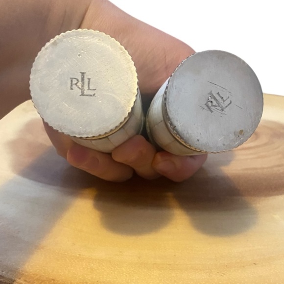Ralph Lauren mother of pearl & silver salt & pepper shakers - Picture 7 of 16
